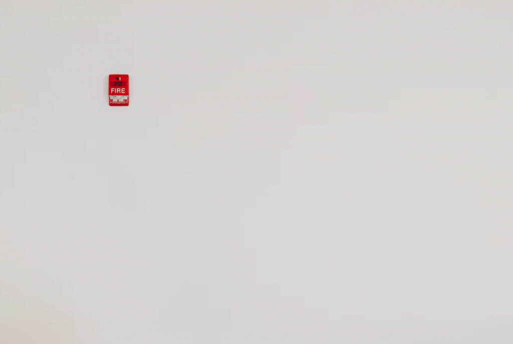 a fire alarm on wall in scotland